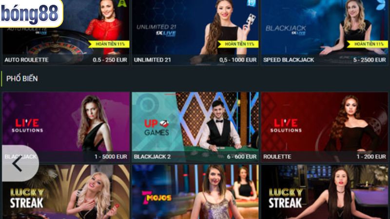 1XBET - Nhà Cái Cá Cược Hàng Đầu Và An Toàn Cực Cao 2 Các trò cá cược kịch tính được nhiều người ưa chuộng